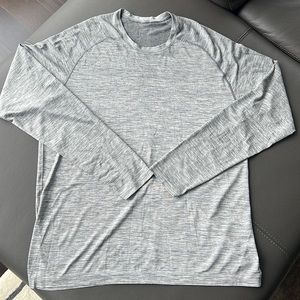Lululemon men’s metal vent tech long sleeve shirt XXL grey